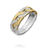 Vahan 14k Gold & Sterling Silver Diamond Ring photo