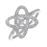 Gems One 14Kt White Gold Diamond (1/4Ctw) Ring photo