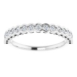 14K White 1/4 CTW Diamond Anniversary Band photo 3