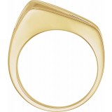 14K Yellow Negative Space Ring photo 2