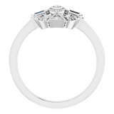 14K White 1/6 CTW Diamond Vintage-Inspired Ring photo 2