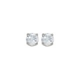 Gems One 14Kt White Gold White Topaz (7/8 Ctw) Earring photo