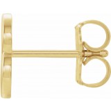14K Yellow Single Initial B Earring photo 2