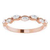 14K Rose 1/3 CTW Diamond Anniversary Band photo 3