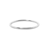 Carla 14k White Gold Plain Ring photo