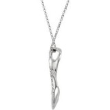 14K White .05 CTW Diamond Infinity-Inspired 18 Necklace photo 2