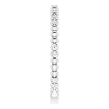 14K White 1/6 CTW Diamond Anniversary Band photo 4
