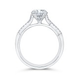 Shah Luxury 14K White Gold Diamond Engagement Ring (Semi-Mount) photo 4