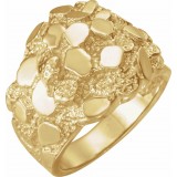 14K Yellow Nugget Ring photo