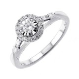 Gems One 14Kt White Gold Diamond(1/3Ctw) Ring photo