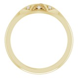 14K Yellow .01 CTW Diamond Matching Band for Round Ring photo 2