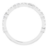 14K White 1/2 CTW Diamond Anniversary Band photo 2