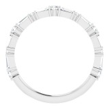 14K White 1/2 CTW Diamond Anniversary Band photo 2