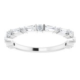 14K White 1/2 CTW Diamond Anniversary Band photo 3