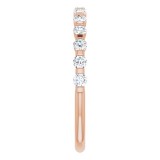 14K Rose 3/8 CTW Diamond Anniversary Band photo 4