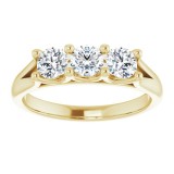 14K Yellow 3/4 CTW Diamond Anniversary Band photo 3