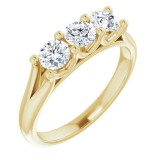 14K Yellow 3/4 CTW Diamond Anniversary Band photo