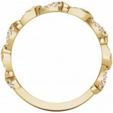 14K Yellow 1/5 CTW Diamond Anniversary Band photo 2