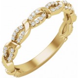 14K Yellow 1/5 CTW Diamond Anniversary Band photo