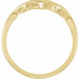 14K Yellow Heartbeat Ring photo 2