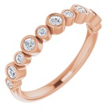 14K Rose 1/3 CTW Diamond Ring photo