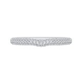 Shah Luxury 14K White Gold Round Diamond Wedding Band photo