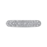 Shah Luxury Round Diamond Half-Eternity Wedding Band In 14K White Gold photo