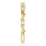 14K Yellow 1/6 CTW Diamond Sculptural-Inspired Anniversary Band photo 4