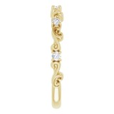 14K Yellow 1/6 CTW Diamond Sculptural-Inspired Anniversary Band photo 4