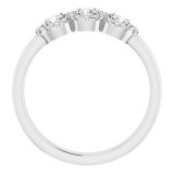 14K White 3/8 CTW Diamond Engagement Ring photo 2