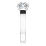 14K White 3/8 CTW Diamond Engagement Ring photo 4