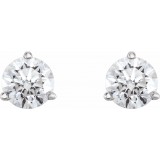 14K White 3/4 CTW Diamond Earrings photo 2