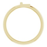 14K Yellow Initial L Ring photo 2