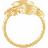 14K Yellow Freeform Ring photo 2