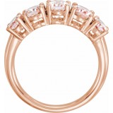 14K Rose Morganite Ring photo 2