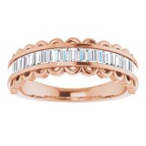 14K Rose 5/8 CTW Diamond Channel-Set Anniversary Band photo 3