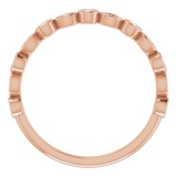 14K Rose 1/6 CTW Diamond Anniversary Band photo 2