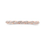 Shah Luxury 14K Rose Gold Diamond Wedding Band photo