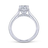 Gabriel & Co. 14k White Gold Contemporary Straight Engagement Ring photo 2