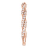 14K Rose 1/6 CTW Diamond Anniversary Band photo 4