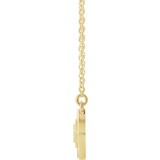 14K Yellow Vintage-Inspired Bar 18 Necklace photo 2