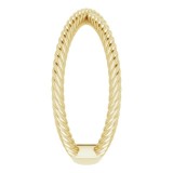 14K Yellow Criss-Cross Rope Ring photo 4