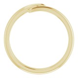 14K Yellow Bypass Ring photo 2