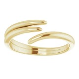 14K Yellow Bypass Ring photo 3