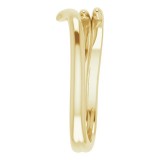 14K Yellow Bypass Ring photo 4