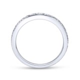 Gabriel & Co. 14k White Gold Victorian Wedding Band photo 2