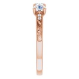 14K Rose 3/4 CTW Diamond Anniversary Band photo 4