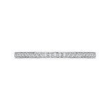 Shah Luxury Round Diamond Half-Eternity Wedding Band In 14K White Gold photo