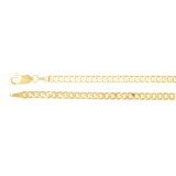 14K Yellow 3 mm Solid Curb 7 Chain photo