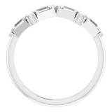 14K White 1/3 CTW Diamond Stackable Ring photo 2
